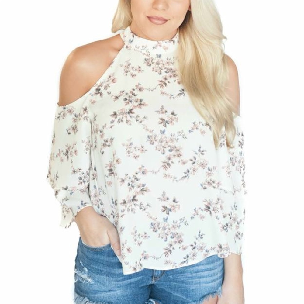 Cold shoulder top
